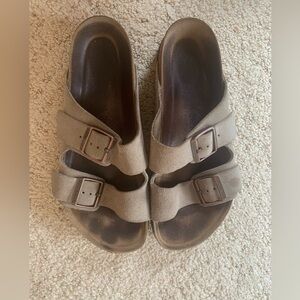 Birkenstock Arizona Sandal | Taupe, Size 41